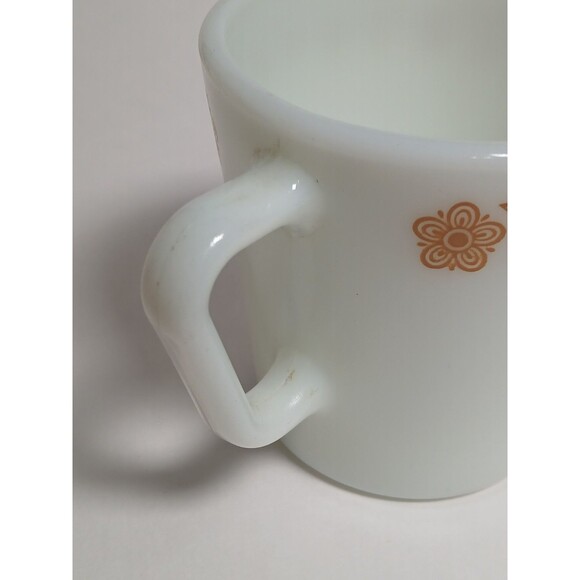 Vintage Pyrex Butterfly Gold Coffee Mug & Creamer Set 2 Mugs 1 Creamer MCM EUC - Picture 8 of 12